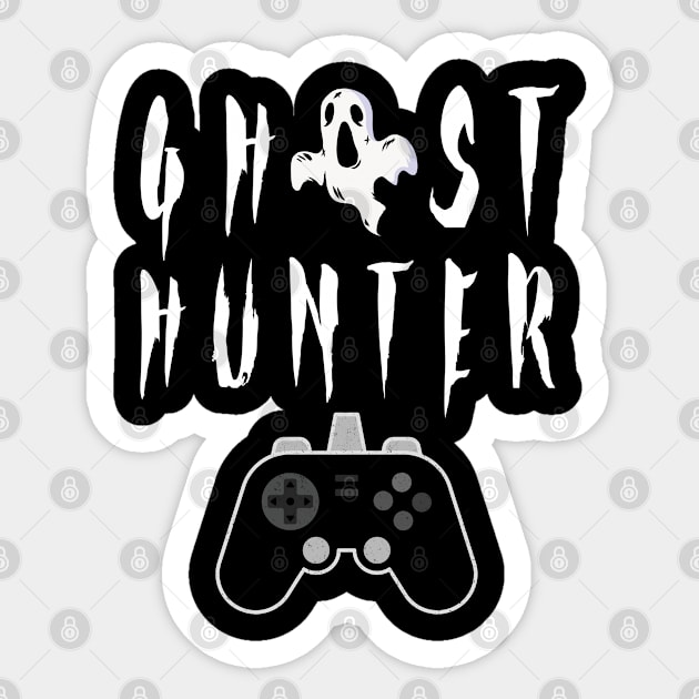 Video Game Lovers Kids Men T-Shirt Gift Hunting Ghosts Players Sticker by kaza191